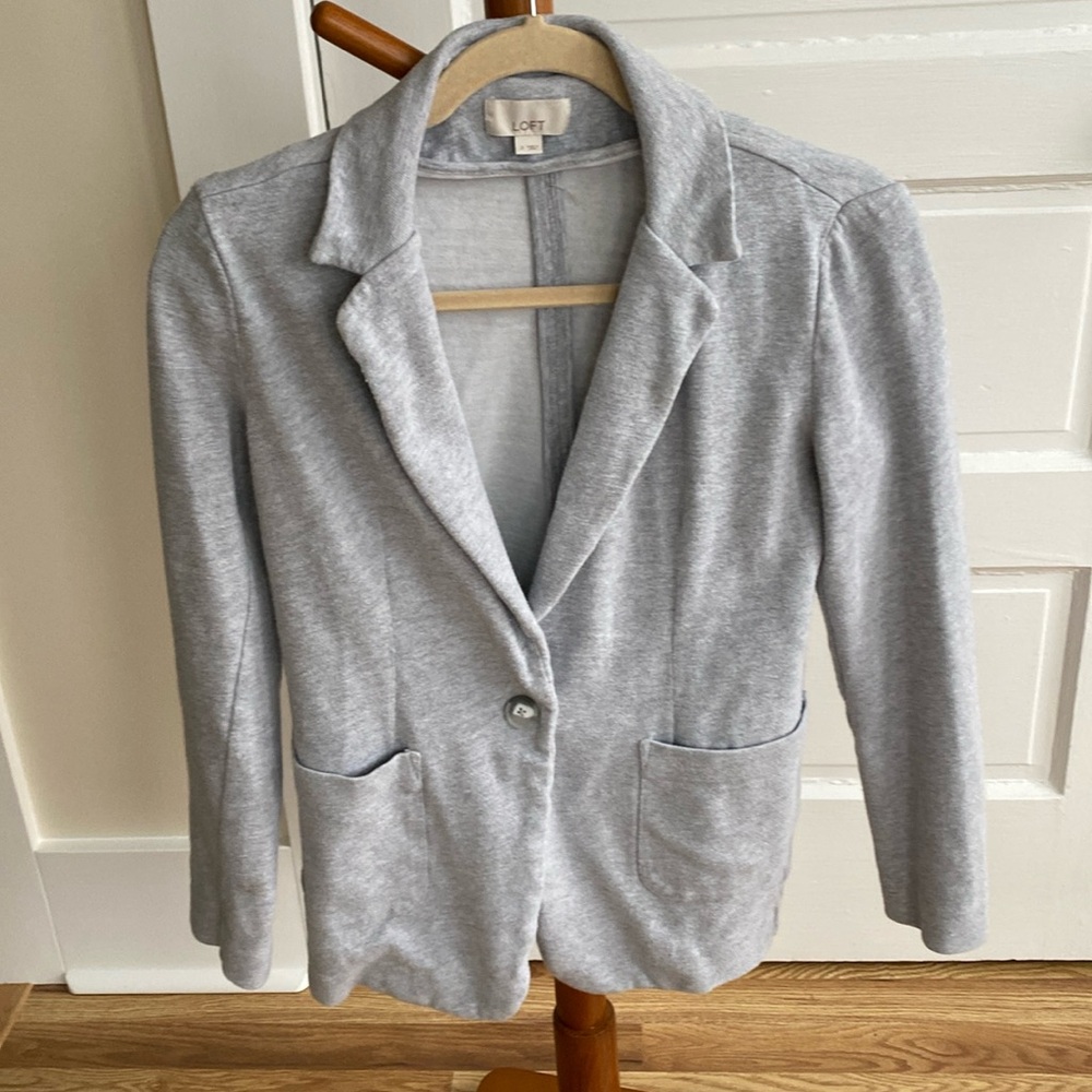 Knit blazer